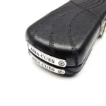 Asia Cues Wide Leather One Piece Cue Case – Wavy Black - Image 4