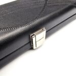 Asia Cues Wide Leather One Piece Cue Case – Wavy Black - Image 2